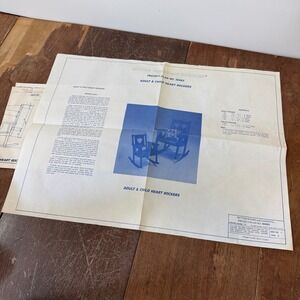 Better Homes & Gardens Adult & Child Heart Rockers Project‎ Plan No. 50483